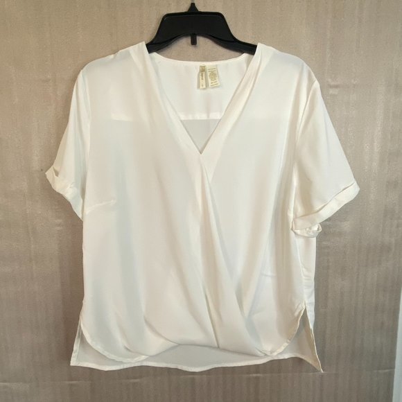 Japna Women's Drape Wrap Style Blouse - Picture 2 of 8